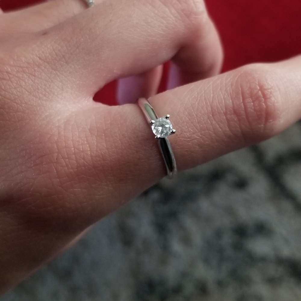 Solitaire Diamond Ring - image 1